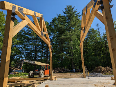 Barn going up in Vermont