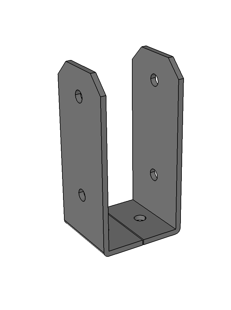 Post Base - 3.5 inch x 3.5 inch x 8 inch tall