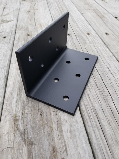 4 inch x 4 inch x 1/4 inch thick angle bar bracket - BarnBrackets.com